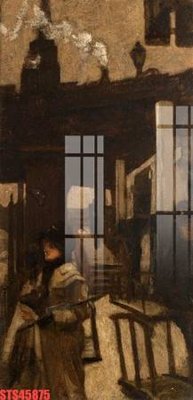 File gốc Tranh sơn dầu phương tây tổng hợp STS45875 (trang trí) phòng ngủ