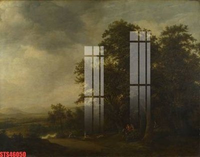 File gốc Tranh sơn dầu phương tây tổng hợp STS46050 (vector) cho in ấn