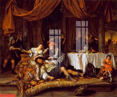 File tranh gốc in trần nhà Tranh sơn dầu phương tây tổng hợp STS46088 3D