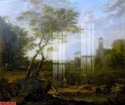 File ảnh Tranh sơn dầu phương tây tổng hợp STS46303 (gốc) in PP, decal