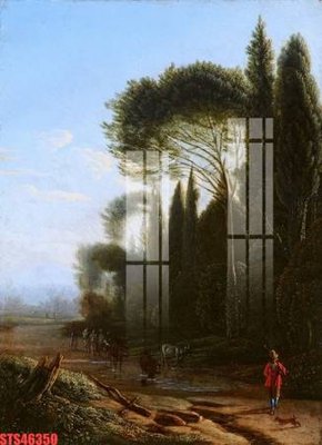 File tranh Tranh sơn dầu phương tây tổng hợp STS46350 (bản gốc) in lụa 5D