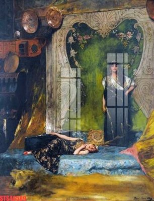 File ảnh Tranh sơn dầu phương tây tổng hợp STS46589 (gốc) in biển hiệu