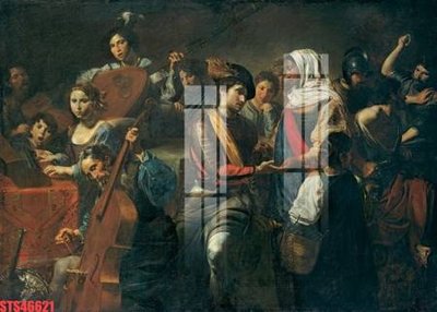 Ảnh mô tả file gốc in mica Tranh sơn dầu phương tây tổng hợp STS46621