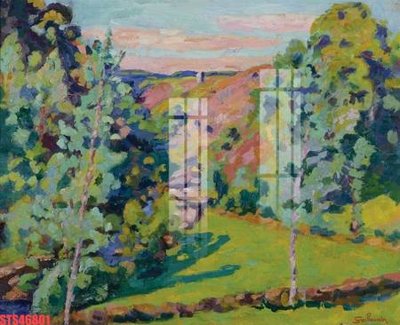 File in lụa Tranh sơn dầu phương tây tổng hợp STS46801 (phong cảnh) Tranh sơn dầu phương tây tổng hợp STS46801