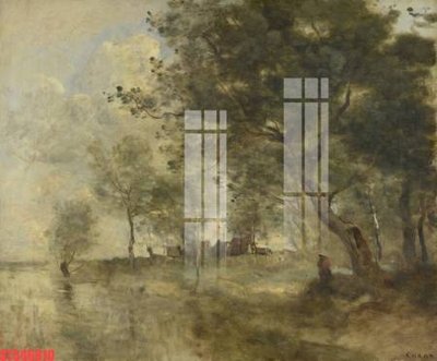 File gốc Tranh sơn dầu phương tây tổng hợp STS46810 (in lụa) tranh mã đáo