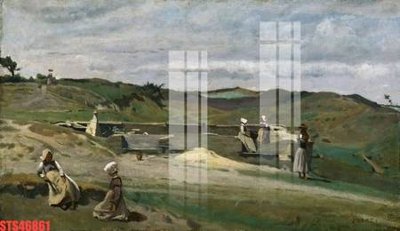 File gốc Tranh sơn dầu phương tây tổng hợp STS46861 (in mica) cắt laser