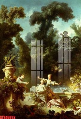 Ảnh gốc Tranh sơn dầu phương tây tổng hợp STS46932 (nét căng) in mica