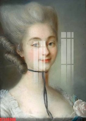 File in trần Tranh sơn dầu phương tây tổng hợp STS46966 (file gốc) xuyên sáng