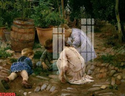 File tranh gốc Tranh sơn dầu phương tây tổng hợp STS47045 (bản đẹp) độc quyền