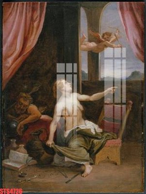 File in mica Tranh sơn dầu phương tây tổng hợp STS4726 (bản gốc) làm vách ngăn