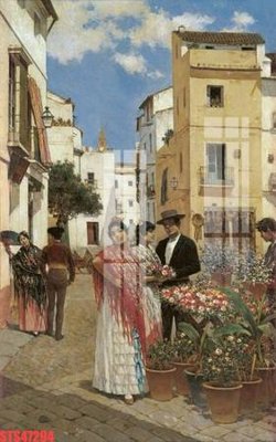 Download file ảnh gốc Tranh sơn dầu phương tây tổng hợp STS47294 để in ấn