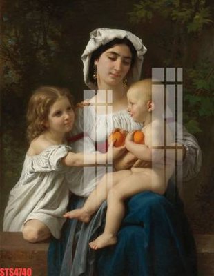 Download file gốc Tranh sơn dầu phương tây tổng hợp STS4740 (in mica) trong suốt