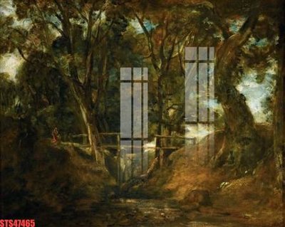 Download file Tranh sơn dầu phương tây tổng hợp STS47465 (gốc) in mica đèn LED