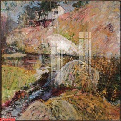 File in trần Tranh sơn dầu phương tây tổng hợp STS47490 (bản gốc) bầu trời