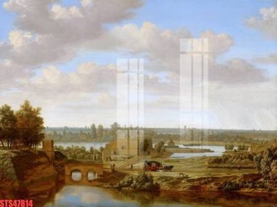 File tranh Tranh sơn dầu phương tây tổng hợp STS47814 (bản gốc) treo quán cafe