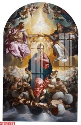 File gốc Tranh sơn dầu phương tây tổng hợp STS47931 (in lụa) trang trí tường