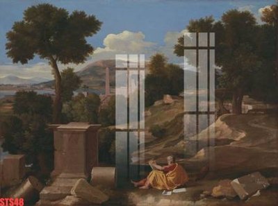 File in trần Tranh sơn dầu phương tây tổng hợp STS48 (bản gốc) trời sao