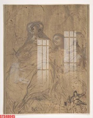 File PSD Tranh sơn dầu phương tây tổng hợp STS48045 (bản gốc) đã tách nền