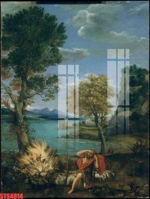 File tranh Tranh sơn dầu phương tây tổng hợp STS4814 (bản gốc) treo phòng ăn