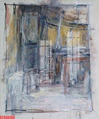 File in lụa Tranh sơn dầu phương tây tổng hợp STS48168 (phong cảnh) Tranh sơn dầu phương tây tổng hợp STS48168