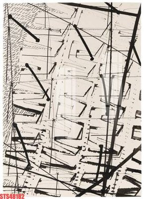 File gốc Tranh sơn dầu phương tây tổng hợp STS48182 (in lụa) trang trí tường