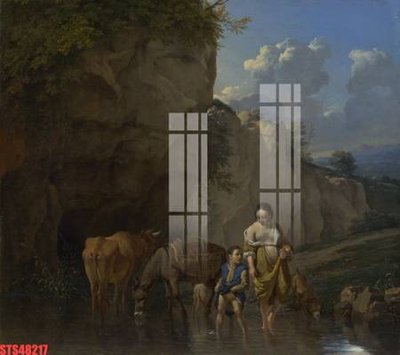 File PSD in ấn Tranh sơn dầu phương tây tổng hợp STS48217 (chất lượng cao)