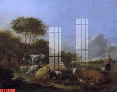 File gốc Tranh sơn dầu phương tây tổng hợp STS48386 (in tráng gương) nghệ thuật