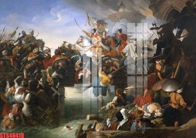 File tranh ảnh gốc Tranh sơn dầu phương tây tổng hợp STS48418 dùng cho in khổ lớn