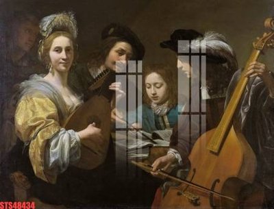 File gốc Tranh sơn dầu phương tây tổng hợp STS48434 (phiên bản chuẩn) để in ấn