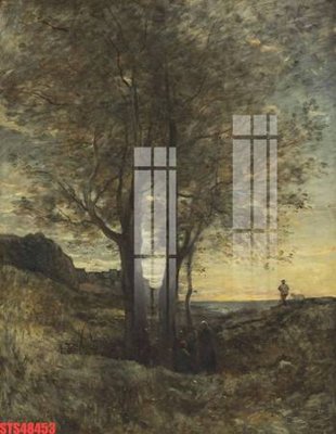 File tranh Tranh sơn dầu phương tây tổng hợp STS48453 (file gốc) chuẩn màu in