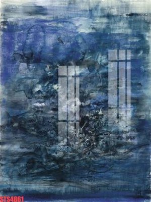 File in trần Tranh sơn dầu phương tây tổng hợp STS4861 (file gốc) hoa văn 3D