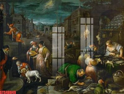 Tải file Tranh sơn dầu phương tây tổng hợp STS48849 (gốc) làm file in ấn