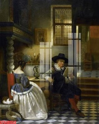 File tranh Tranh sơn dầu phương tây tổng hợp STS48953 (bản gốc) in lụa 3D