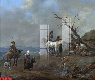 Download file gốc Tranh sơn dầu phương tây tổng hợp STS48992 (in mica) trang trí