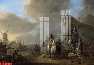 File gốc Tranh sơn dầu phương tây tổng hợp STS48993 (vector) cho in ấn