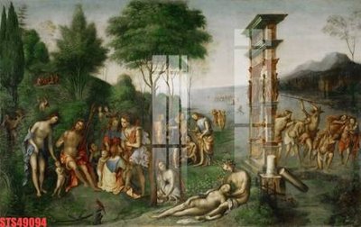 Tải file Tranh sơn dầu phương tây tổng hợp STS49094 (gốc) làm tranh treo tường