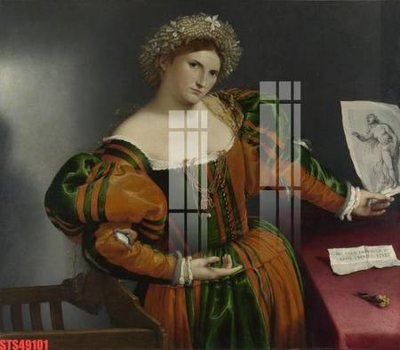 Ảnh gốc Tranh sơn dầu phương tây tổng hợp STS49101 (độ nét cao) in tráng gương