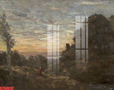 Download file gốc Tranh sơn dầu phương tây tổng hợp STS4913 (in mica) logo