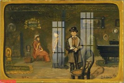 Ảnh gốc Tranh sơn dầu phương tây tổng hợp STS49200 (nét căng) in mica