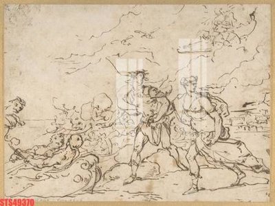 File ảnh Tranh sơn dầu phương tây tổng hợp STS49370 (gốc) cho trang trí nhà hàng