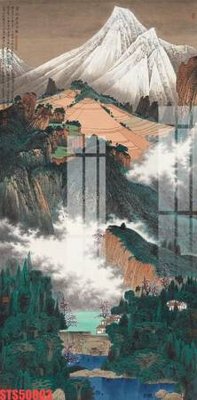 File ảnh Tranh sơn dầu phương tây tổng hợp STS50003 (gốc) dùng in Pano