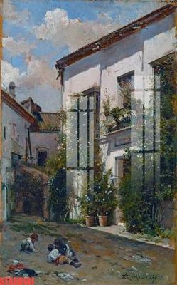 File gốc Tranh sơn dầu phương tây tổng hợp STS50141 (in tráng gương) ốp tường