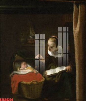 File tranh in mica Tranh sơn dầu phương tây tổng hợp STS50224 (độ phân giải cao)