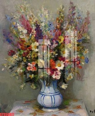 File tranh Tranh sơn dầu phương tây tổng hợp STS50477 (file gốc) chủ đề phong thủy