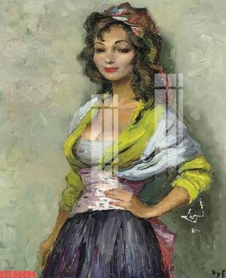 File tranh Tranh sơn dầu phương tây tổng hợp STS50494 (file gốc) chủ đề phong thủy