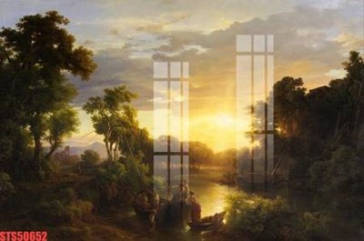 File PSD Tranh sơn dầu phương tây tổng hợp STS50652 (chất lượng in ấn)