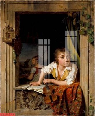 File tranh Tranh sơn dầu phương tây tổng hợp STS50663 (gốc) chủ đề trẻ em