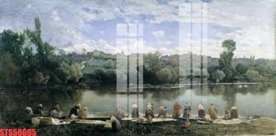 File tranh Tranh sơn dầu phương tây tổng hợp STS50695 (ảnh gốc) in trần nhà