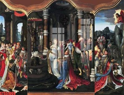 File in ấn cao cấp Tranh sơn dầu phương tây tổng hợp STS51009 (file gốc)