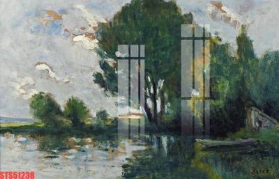 File in lụa Tranh sơn dầu phương tây tổng hợp STS51238 (phong cảnh) Tranh sơn dầu phương tây tổng hợp STS51238